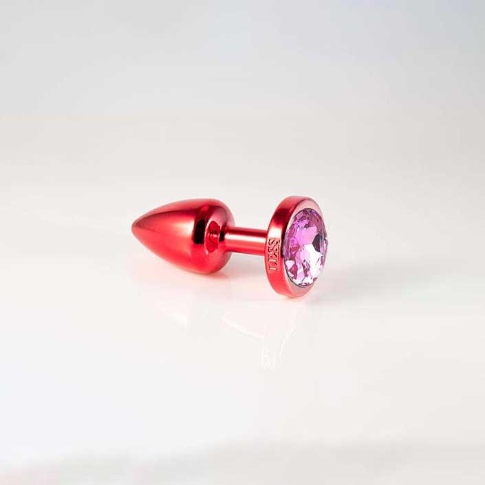 Plug Anal Vermelho No Tamanho P E Joia Hard Less Cores