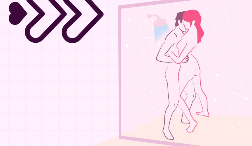3 posições sexuais durante o banho (no chuveiro)