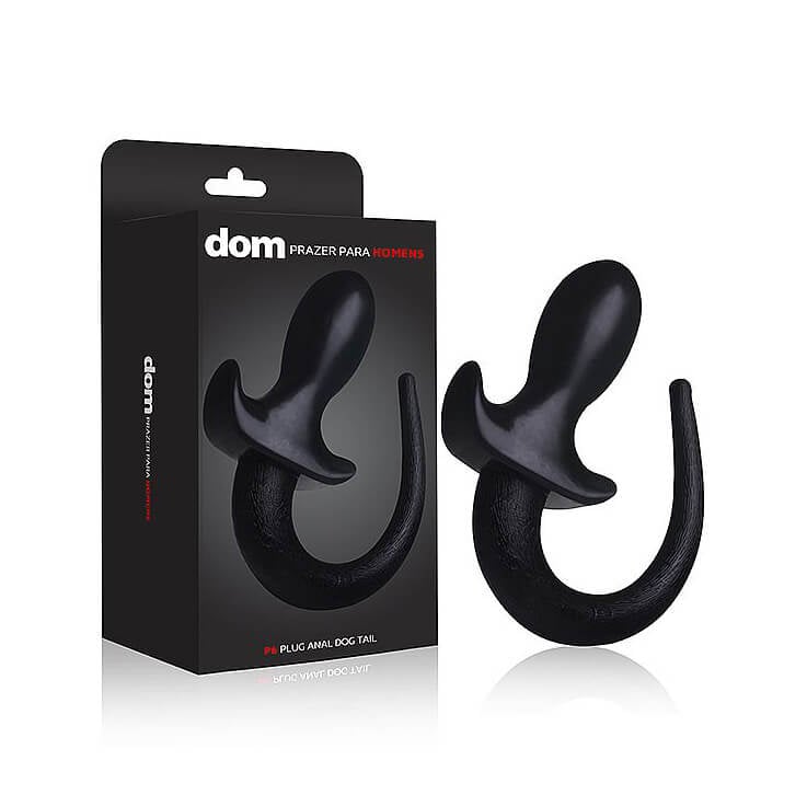 Dom P6 - Plug Anal Dog Tail - 8,9 x 4,5 cm - 1