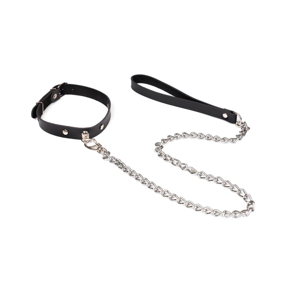 Gargantilha Slim com Guia de Corrente - New Star Couros | Tamanho Único - 2