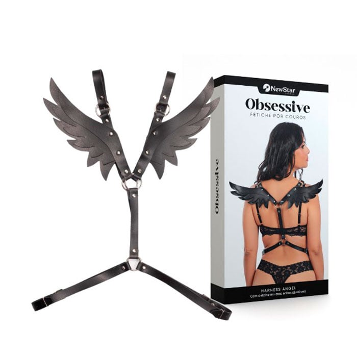 Harness Angel com Asas em Couro Montana - New Star Couros - 3