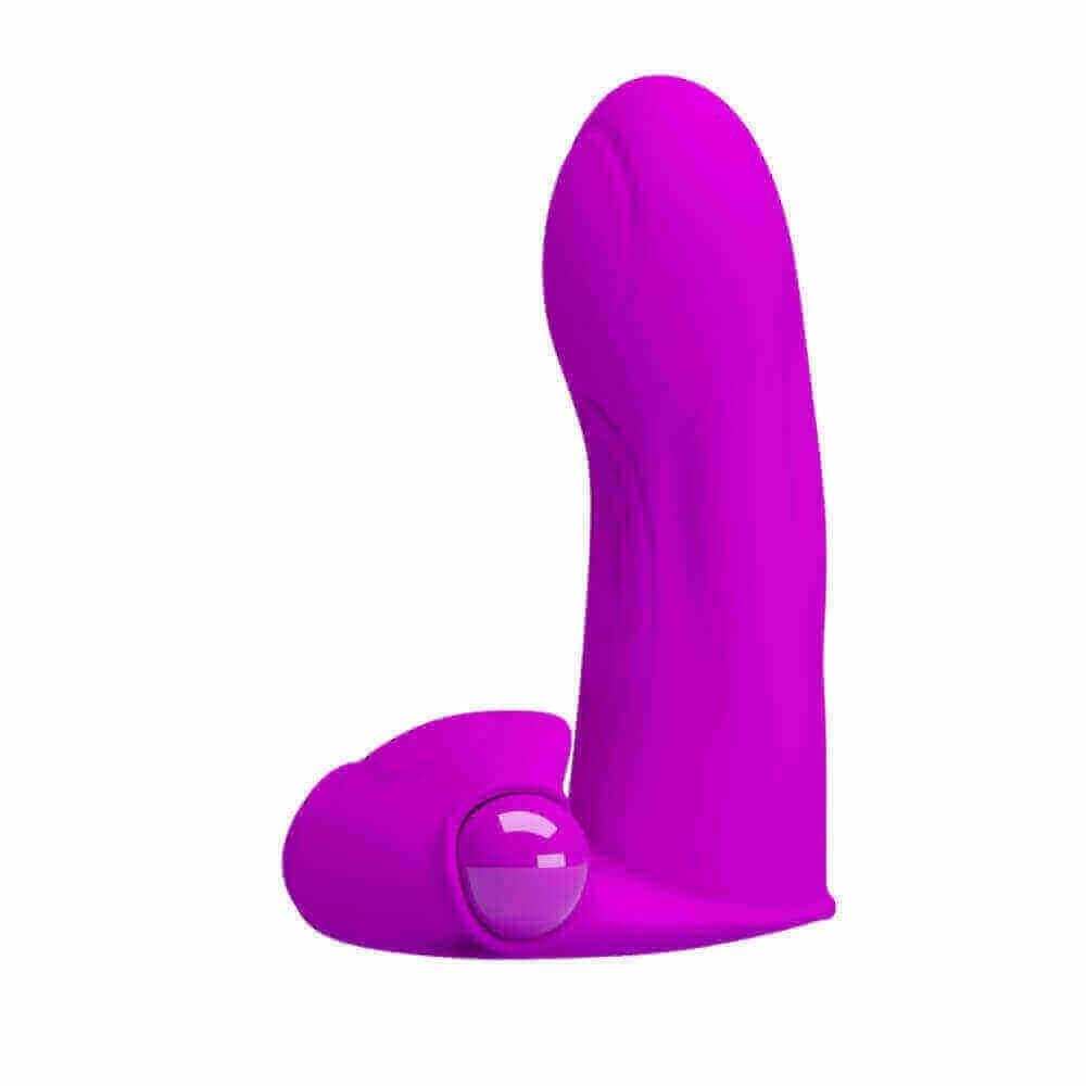 Pretty Love Maxwell - Capa Para Dedo com Vibração Única e Potente - 8,5 x 2,5 cm | Cor: Rosa - 5