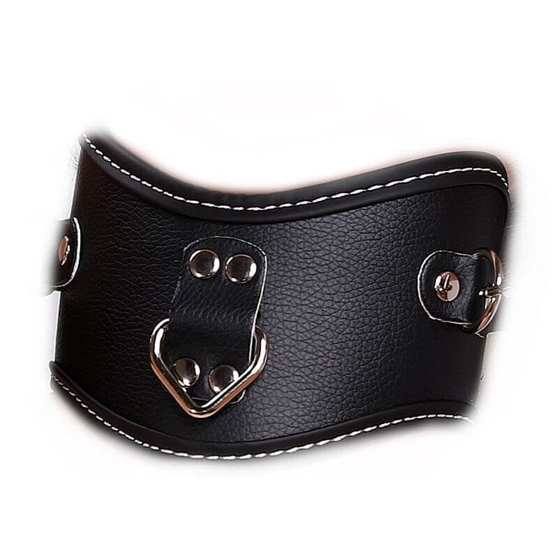 MJANU - Coleira e Algemas Feitas em Couro Sintético - 6