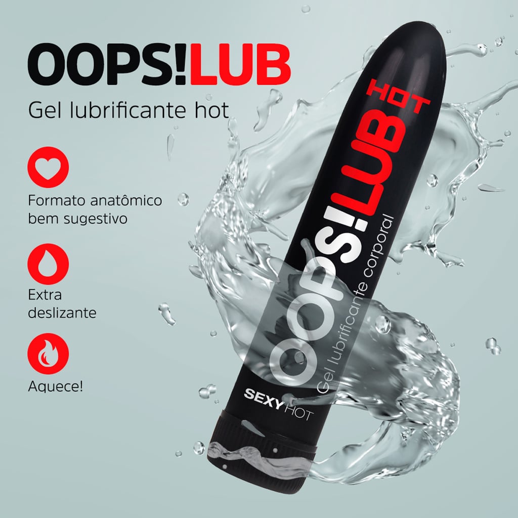 Gel Corporal e Lubrificante Hot à Base D'Água - OOPS! LUB | 50g - 2