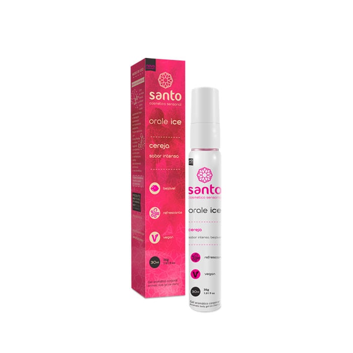 Gel Beijável para Sexo Oral com Efeito Hot ou Ice - Santo Funcionais Orale | 30 ml | Disponível em 8 Sabores - 2