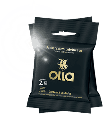 Preservativo Lubrificado - Olla - 3 Unidades - 2