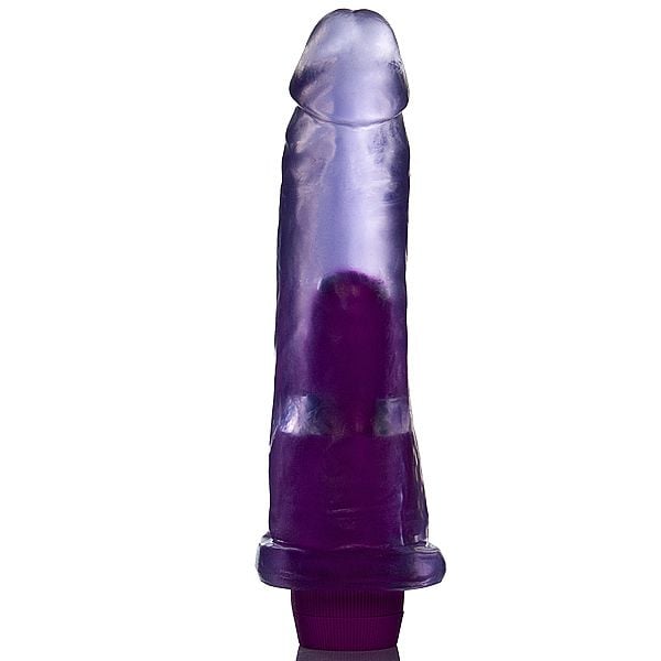 Prótese Peniana Realística em PVC com Glande, Aroma de Uva e Multivelocidade - Adão & Eva | 18,5 x 4,5 cm - 1