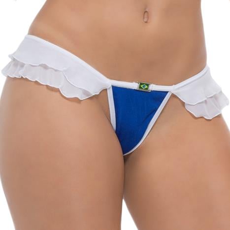 Sapeka Lingerie - Calcinha Fio Pátria Amada - 1