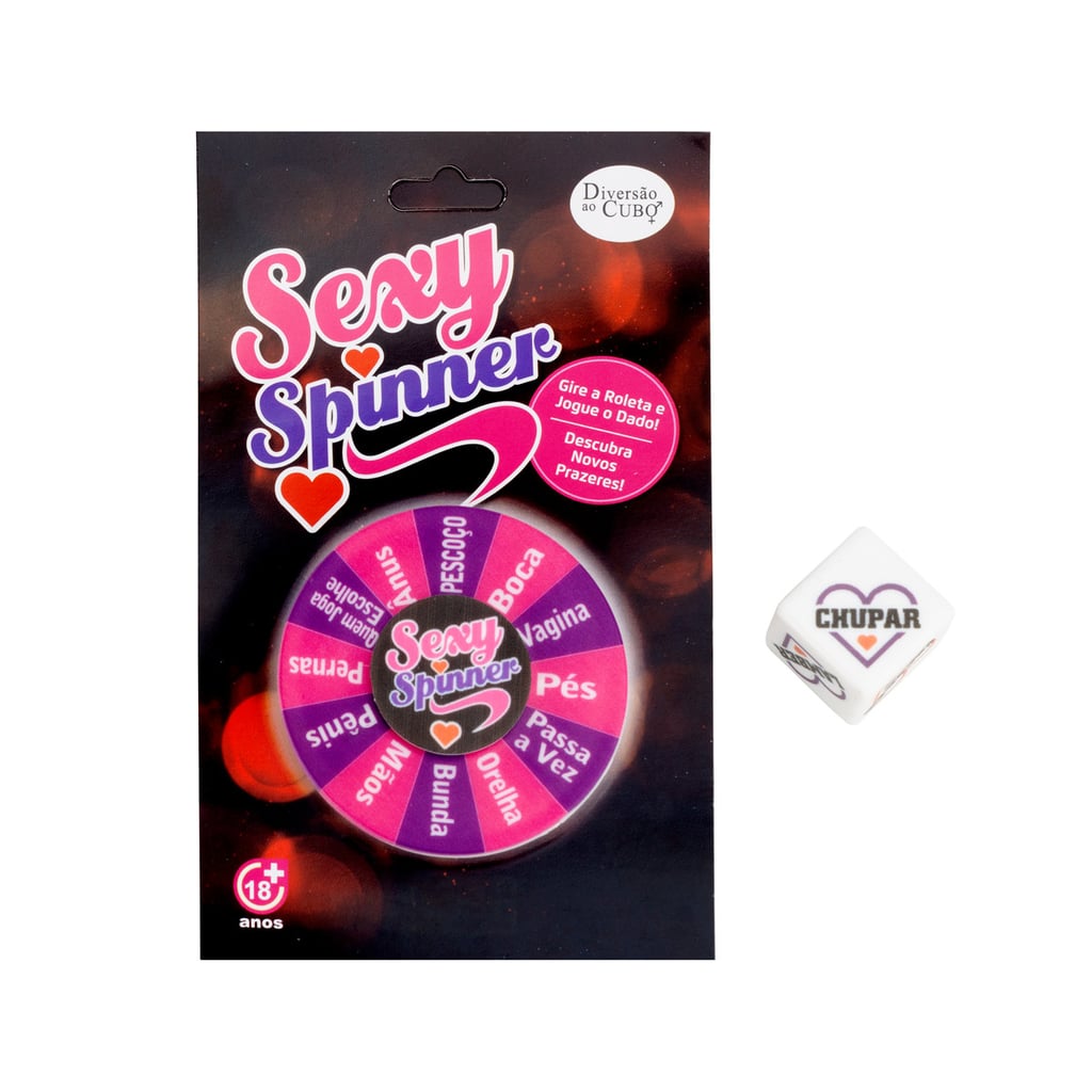 Jogo Sexy Spinner com Roleta e Dado - Diversão ao Cubo | 2 Itens - 1