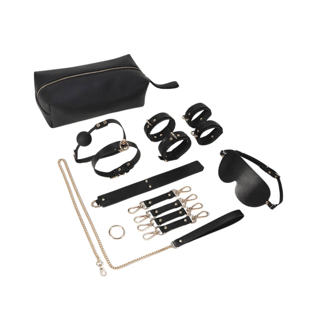 3R Import - Kit Bondage com 9 Itens em Couro e Metal Leve - 1