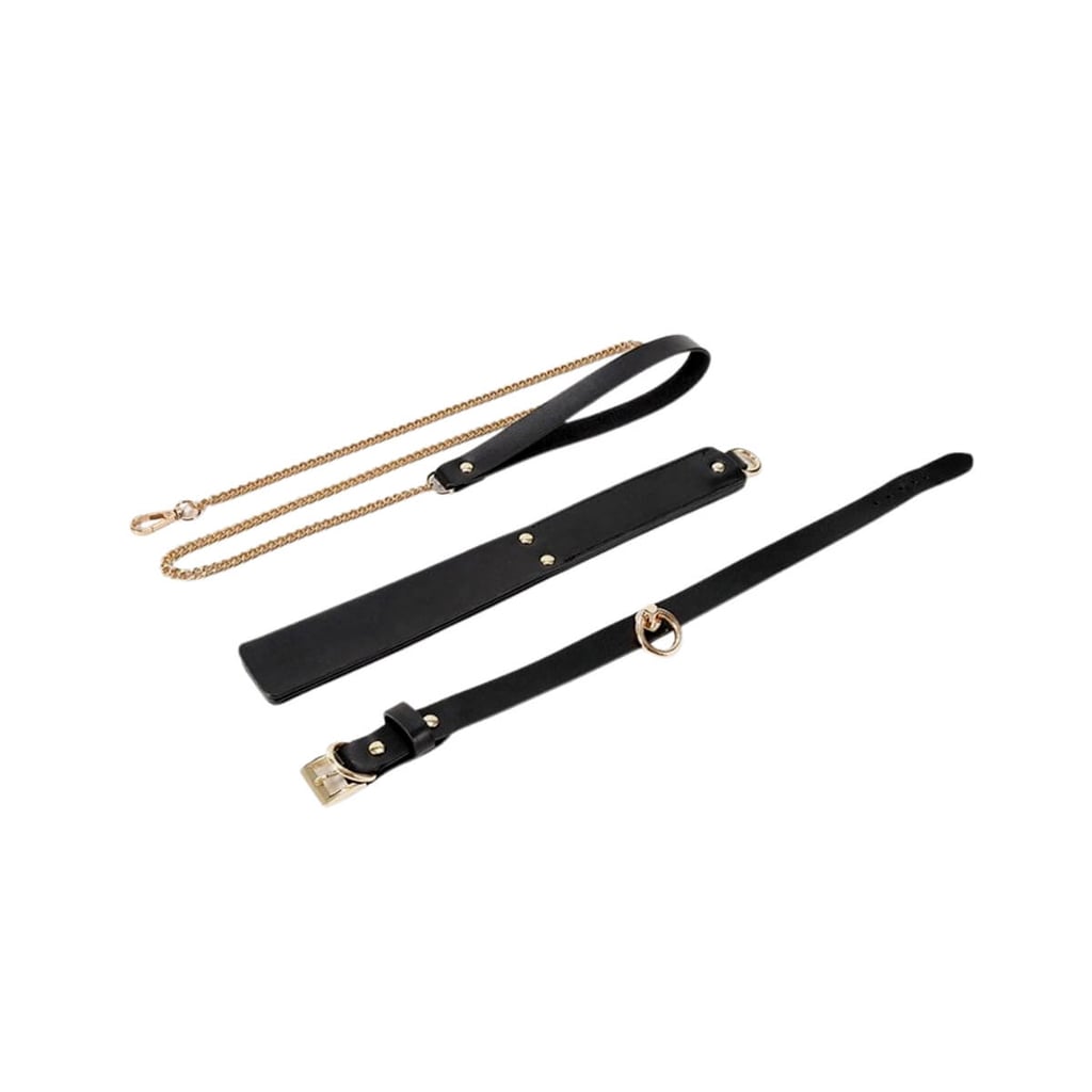 3R Import - Kit Bondage com 9 Itens em Couro e Metal Leve - 9