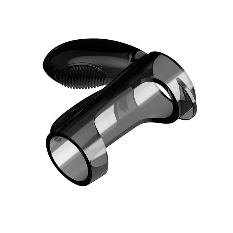 Anel Peniano Duplo com Estimulador de Clítoris e Vibração Única - 7,3 x 3,2 cm - 2