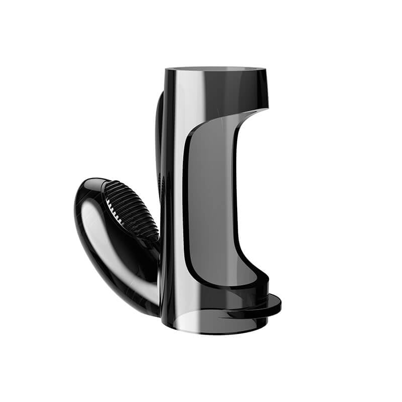 Anel Peniano Duplo com Estimulador de Clítoris e Vibração Única - 7,3 x 3,2 cm - 3