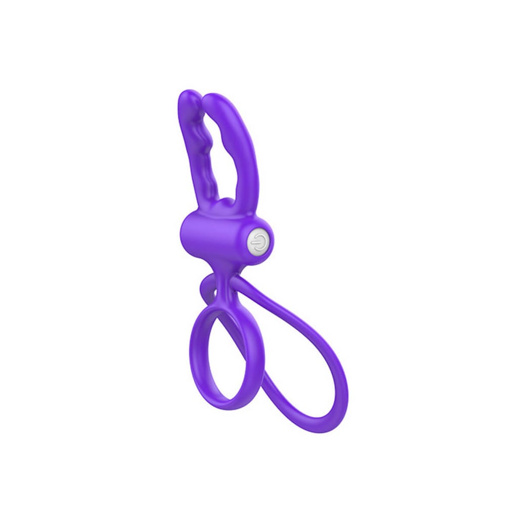 Anel Peniano Duplo com Hastes Estimuladoras e Cápsula Vibratória - Vibe Ring | 12,4 x 6 cm | Disponível em 3 Cores - 3