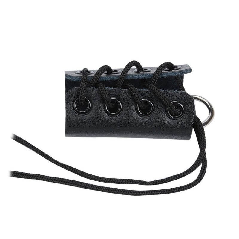 Anel Peniano Feito em Couro Sintético com Ajustes em Amarração Cruzado - Tamanho Único - 2