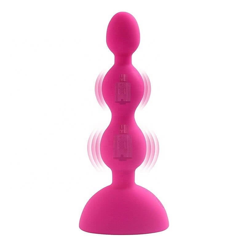 Aphrodisia Anal Beads-S - Plug Anal Escalonado Recarregável com 10 Níveis de Vibração | Cor: Pink - 3