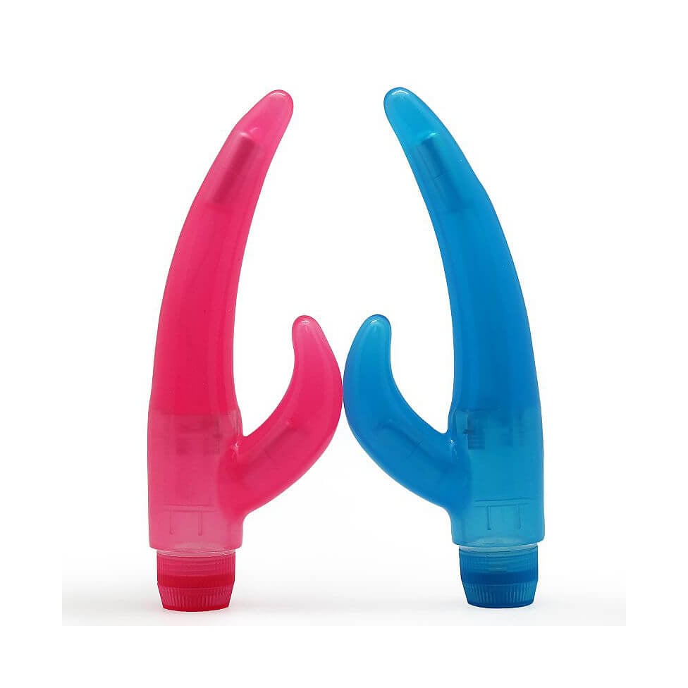 Aphrodisia Rampant Bunny Vibe - Vibrador Flexível Estimulador de Ponto G e de Clítoris com Vibração Multivelocidade - 18 x 3 cm | Cor: Azul - 2