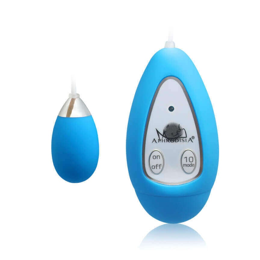 Aphrodisia Xtreme Big Egg - Cápsula Vibratória com 10 Modos de Vibrações Controladas por Controle Remoto - 7,5 x 4 cm - 2