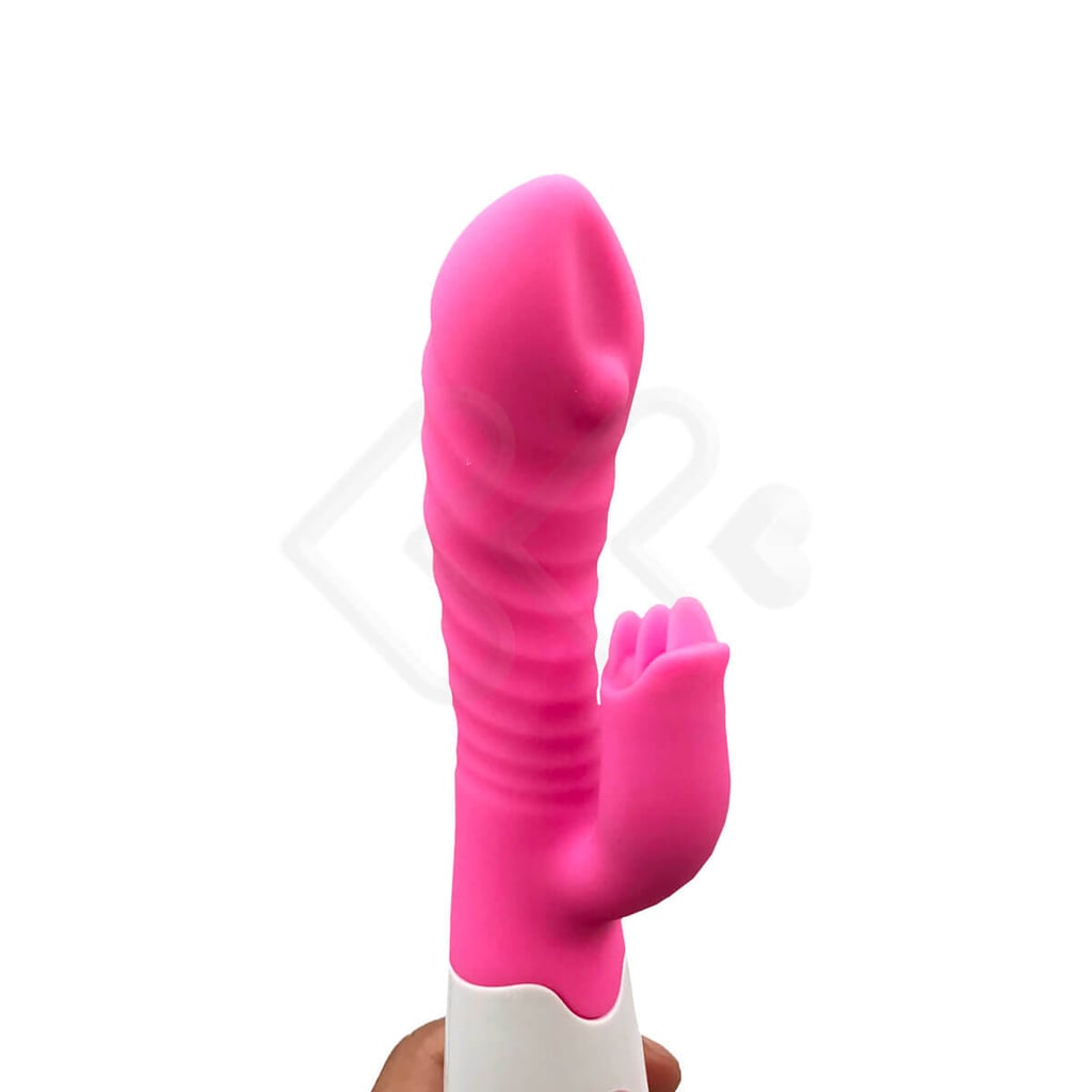 Vibrador de Ponto G com Estimulador de Clitóris e Texturas Massageadoras - Bass Vibration Vibrators | 9,5 x 3,2 cm| Disponível em 2 Cores - 9