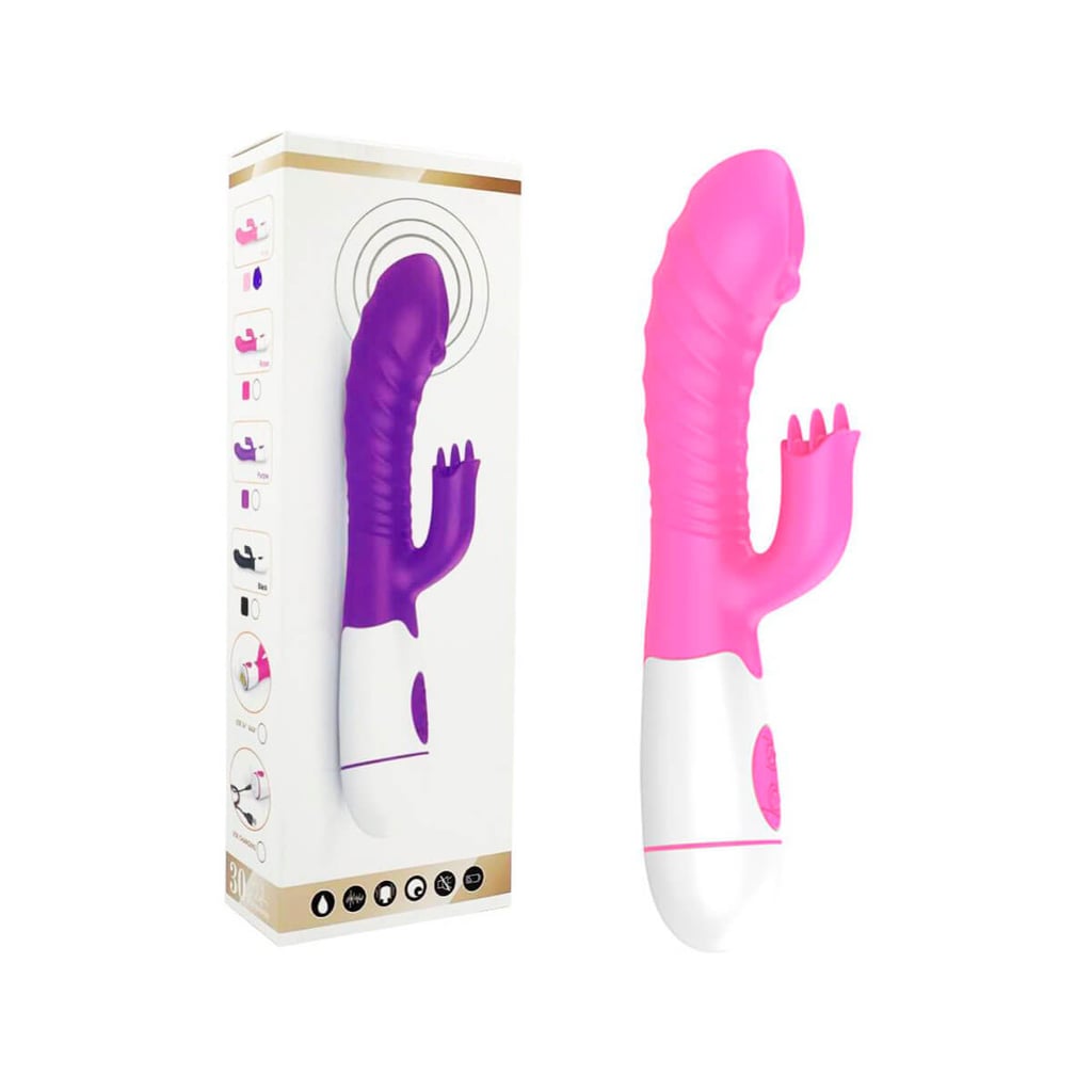 Vibrador de Ponto G com Estimulador de Clitóris e Texturas Massageadoras - Bass Vibration Vibrators | 9,5 x 3,2 cm| Disponível em 2 Cores - 6