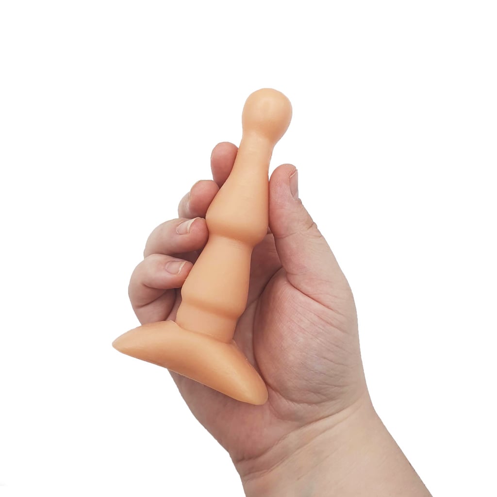 Plug Anal em PVC com Formato Anatômico - Butt Plug | 10,6 x 2,6 cm | Cor: Bege - 2