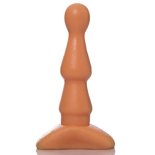 Plug Anal em PVC com Formato Anatômico - Butt Plug | 10,6 x 2,6 cm | Cor: Bege - 1
