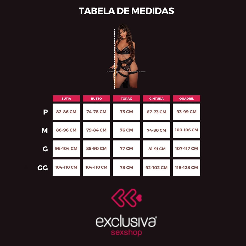 Calcinha Fio Dental Strappy com Detalhe em Renda Guipir - Exclusiva Lingerie | Disponível em 2 Cores e 4 Tamanhos - 5