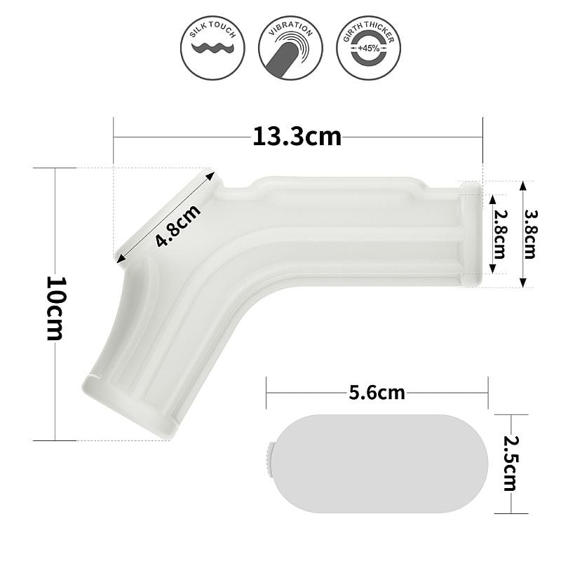 Capa Peniana e Escroto Vazada em TPE com Textura e Vibração - Lovetoy Knights Ring Ridge | 13,3 x 2,8 cm - 6