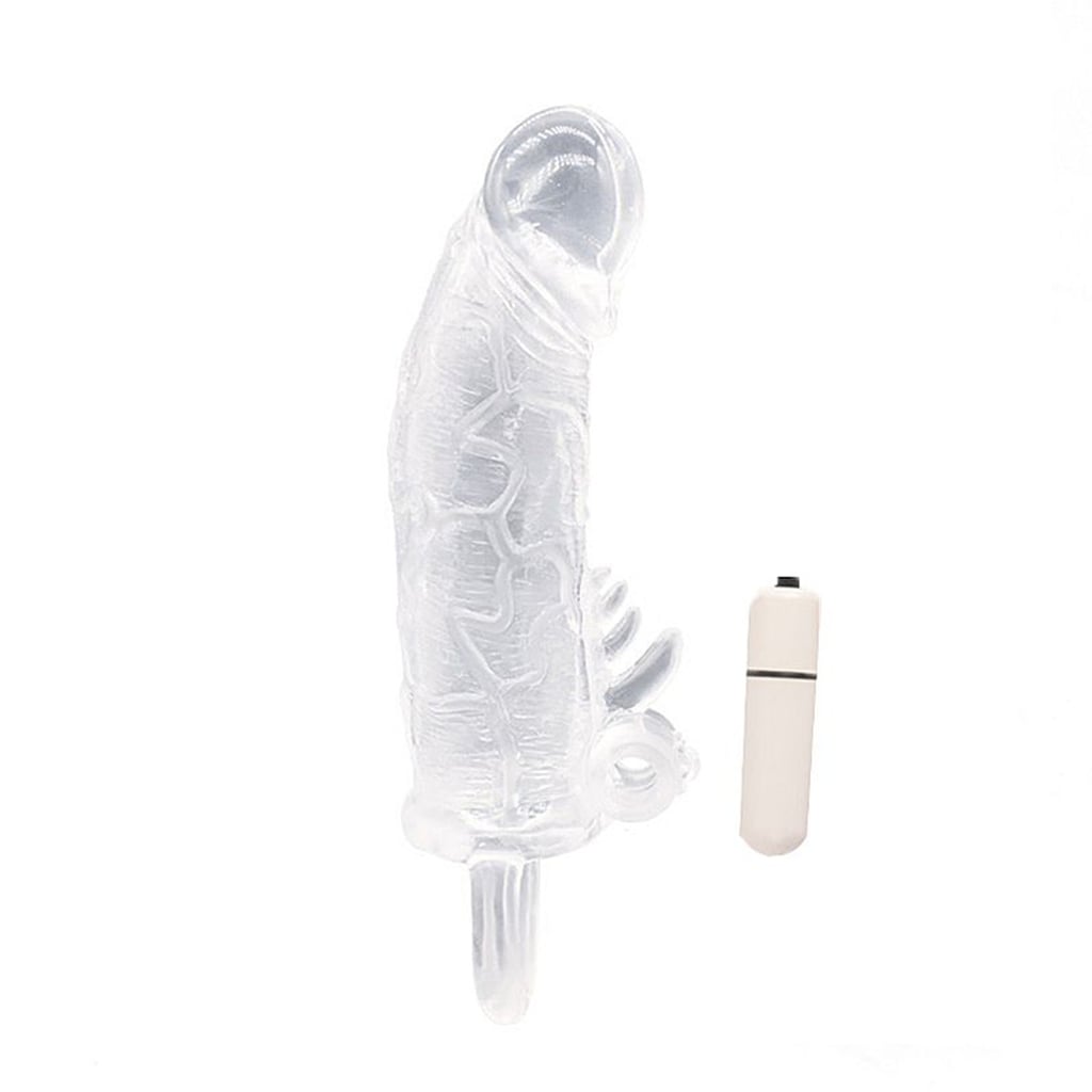 Capa Peniana em TPR com Glande Preenchida, Anel para Escroto e Vibração Única - Sexy Import | 13 x 2,5 cm | Disponível em 2 Cores - 6