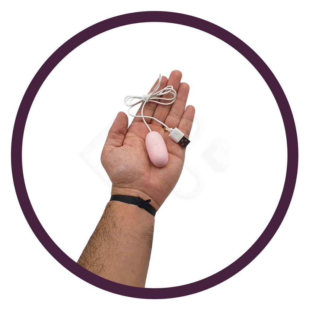 Cápsula Vibratória em ABS Atóxico com Vibração Única e Alimentação Via Cabo USB - 5 x 2,5 cm - 3