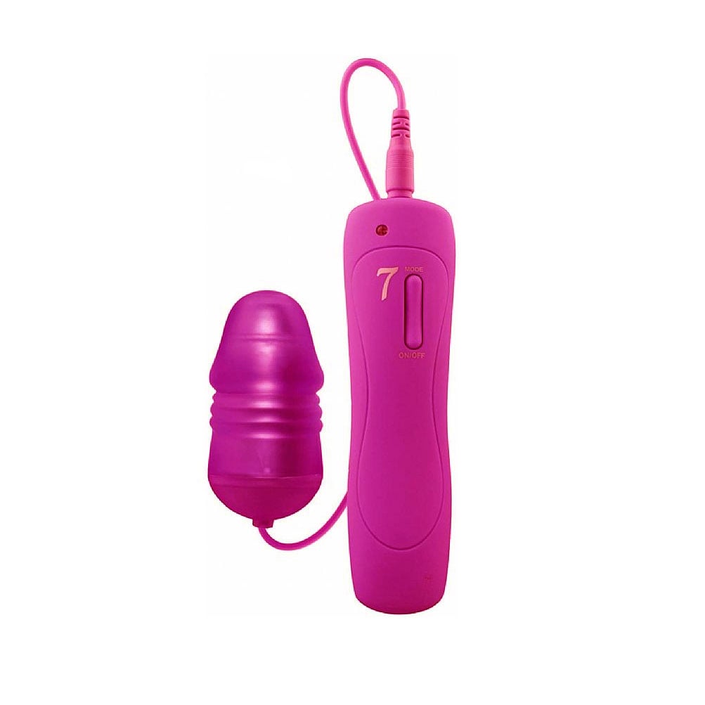 Cápsula Vibratória em Forma de Glande Definida com Lanterna, 7 Modos de Vibração e Controle Remoto com Fio - Aphrodisia Flashing Vibe | 6 x 2,8 cm | Disponível em 2 Cores - 1