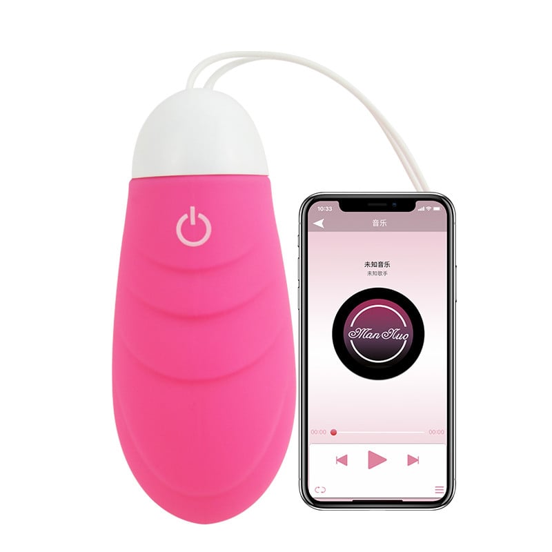 Cápsula Vibratória em Silicone com 10 Modos de Vibração, Aplicativo Interativo e Recarregável - Man Nuo Aidi | Cor: Rosa - 1