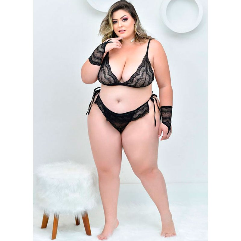 Conjunto Tailandesa Paixão - Tallyta Moda Apimentada | Disponível em 2 Cores no Tamanho Plus Size - 1