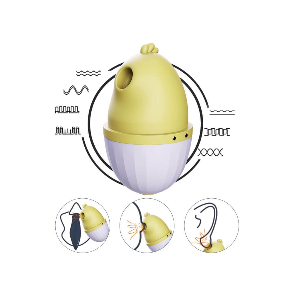 Estimulador de Clitóris com 7 Modos de Sucção e Carregamento via USB Magnético - Cutie Baby Soft Sucking | 7,5 x 4,3 cm - 5