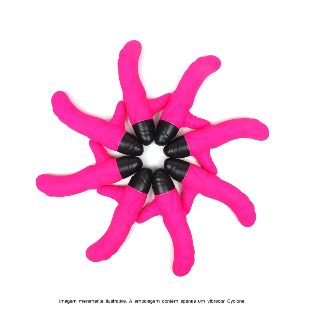 Cyclone Curved Profile Mini Rabbit Big Waves! - Vibrador de Ponto G com Estimulador de Clitóris e 8 Modos de Vibração - 9,3 x 3,3 cm - 4