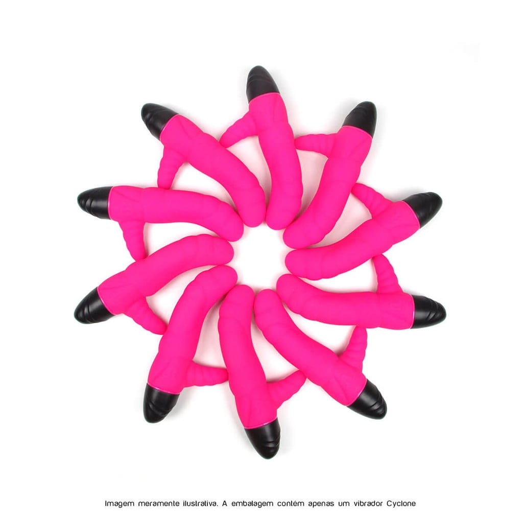 Cyclone Curved Profile Mini Rabbit Big Waves! - Vibrador de Ponto G com Estimulador de Clitóris e 8 Modos de Vibração - 9,3 x 3,3 cm - 5