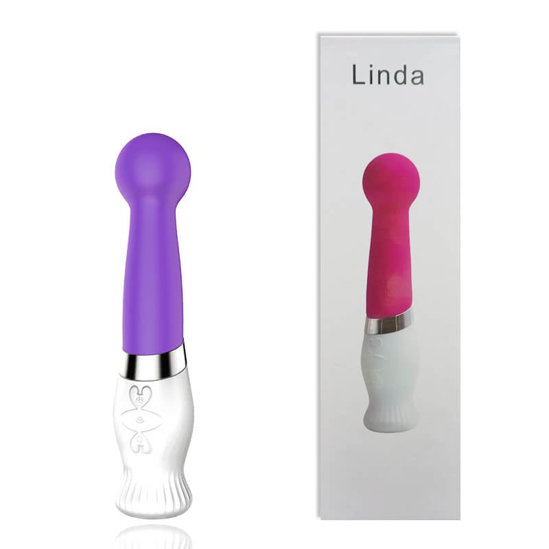 Dibe Linda - Vibrador Recarregável Estimulador de Ponto G com 6 Modos de Vibração - 22 x 4,5 cm | Cor: Roxo - 1