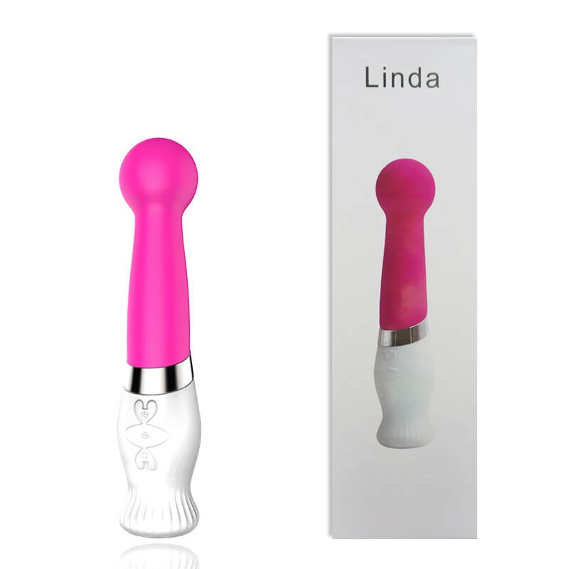 Dibe Linda - Vibrador Recarregável Estimulador de Ponto G com 6 Modos de Vibração - 22 x 4,5 cm | Cor: Rosa - 1