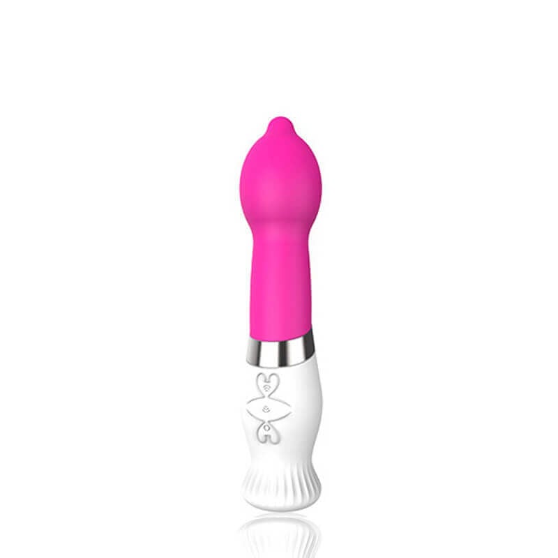 Dibe Lisa - Vibrador Recarregável Estimulador de Ponto G com 6 Modos de Vibração - 22 x 5 cm  | Cor: Rosa - 2