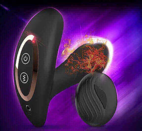 Dibe - Massageador de Próstata e Períneo Recarregável com 7 Modos de Vibrações e Controle Remoto sem Fio - 12,7 x 3,5 cm - 6