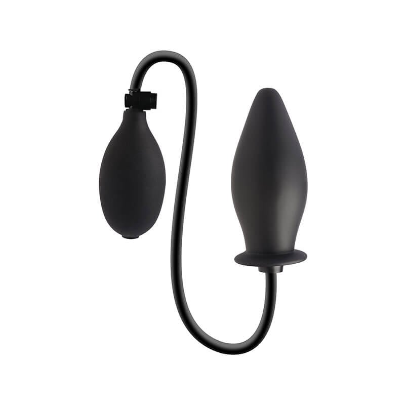 Dom H7 - Plug Anal Inflável em Formato Cônico, Feito em Elastômero - 11 x 4,3 cm - 2