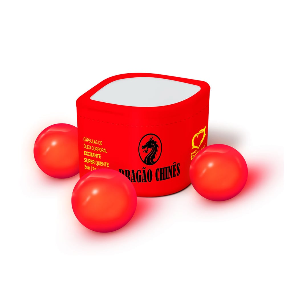 Excitante Unissex em Cápsulas de Óleo com Efeito de Aquecimento - Sexy Fantasy Dragão Chinês | 3 Unidades - 1