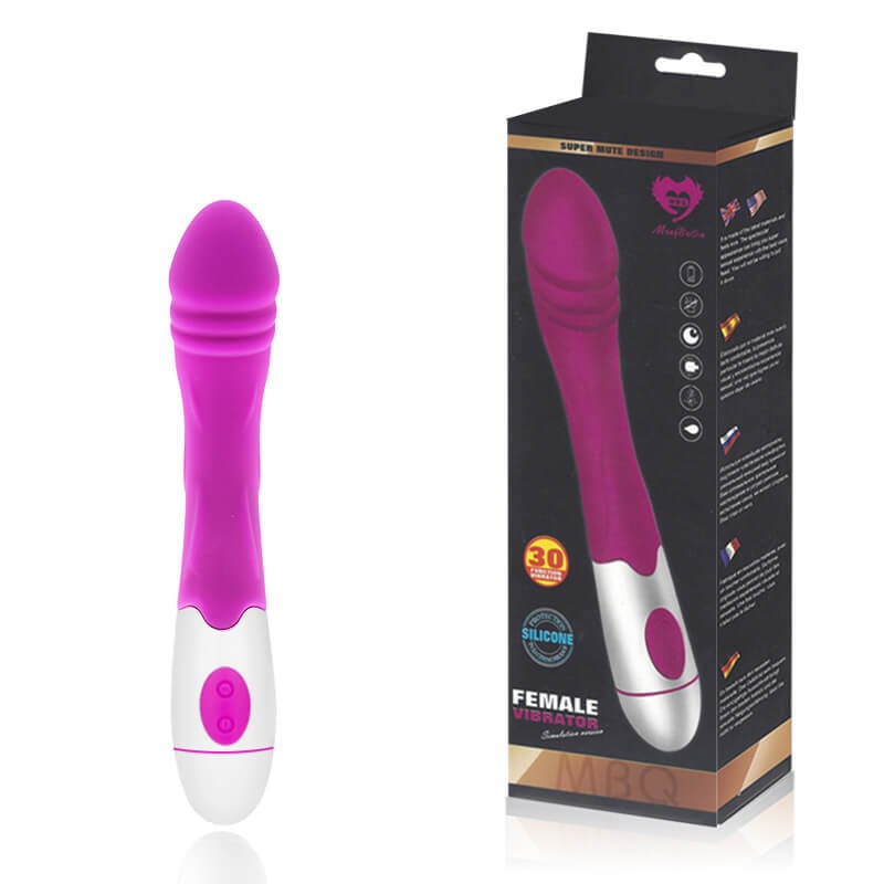 Vibrador Estimulador de Ponto G com Glande, Texturas e 30 Níveis de Vibração - Female Vibrator | 12 x 3 cm - 1