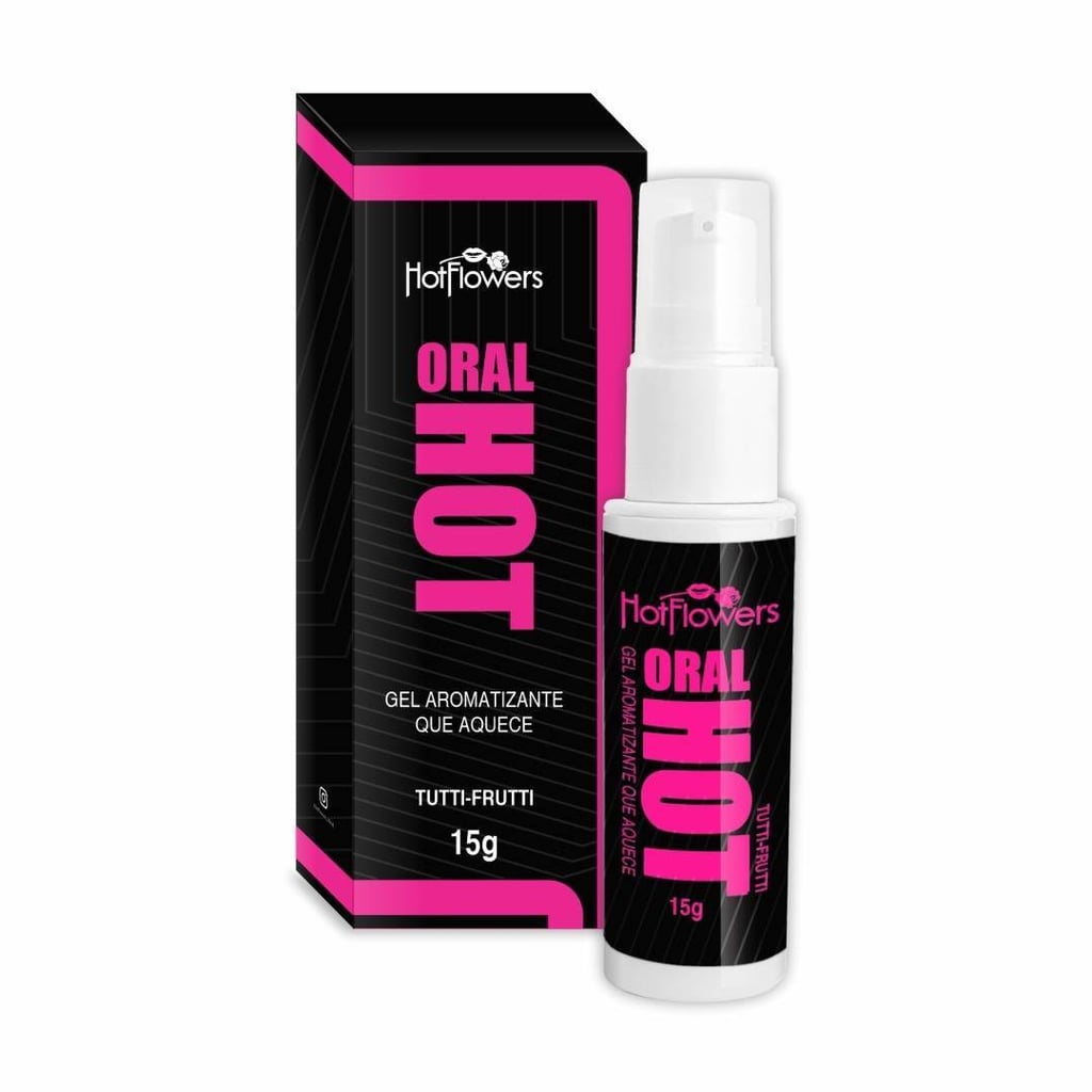 Gel Beijável com Efeito de Aquecimento no Sabor de Tutti-Frutti - Hot Flowers Oral Hot| 15g - 1