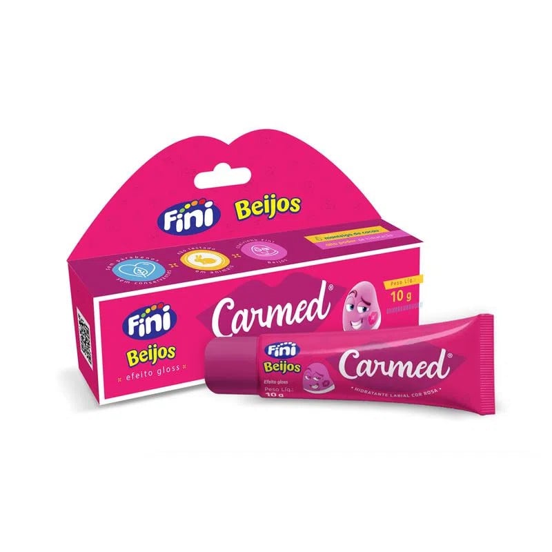 Hidratante Labial Diário com Efeito Gloss - Carmed Fini Beijos | 10g - 1