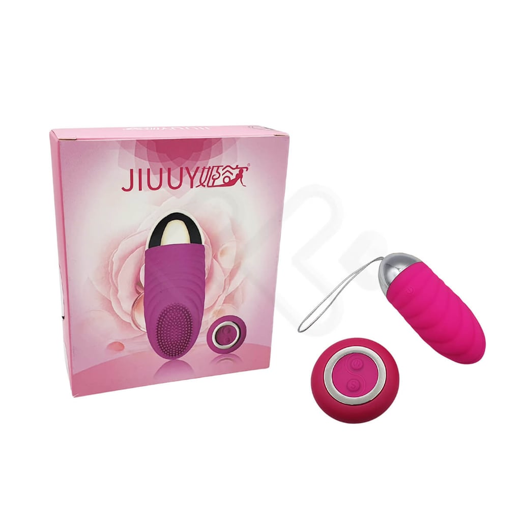 Cápsula Vibratória Recarregável com Texturas Massageadoras, Cerdas Estimuladoras, 36 Modos de Vibração e Controle Remoto sem Fio - JIUUY Yumiao - 4,8 x 3,1 cm - 1