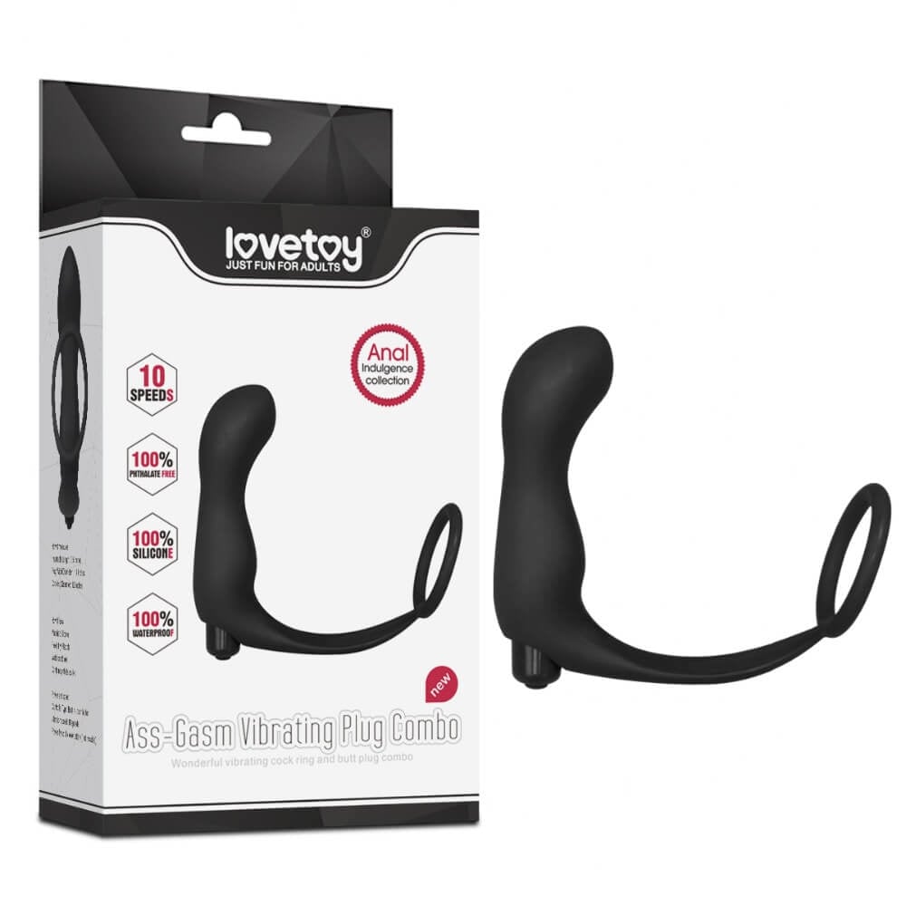Lovetoy Ass Gams - Estimulador de Próstata com Anel Peniano e 10 Modos de Vibração - 1