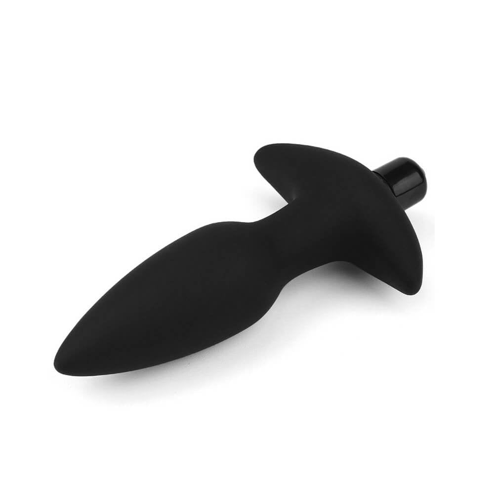 Plug Anal Cônico em Silicone com Cápsula Vibratória e 10 Modos de Vibração - Lovetoy Silicone Fantasy Anal Plug - 10 x 3,4 cm - 4