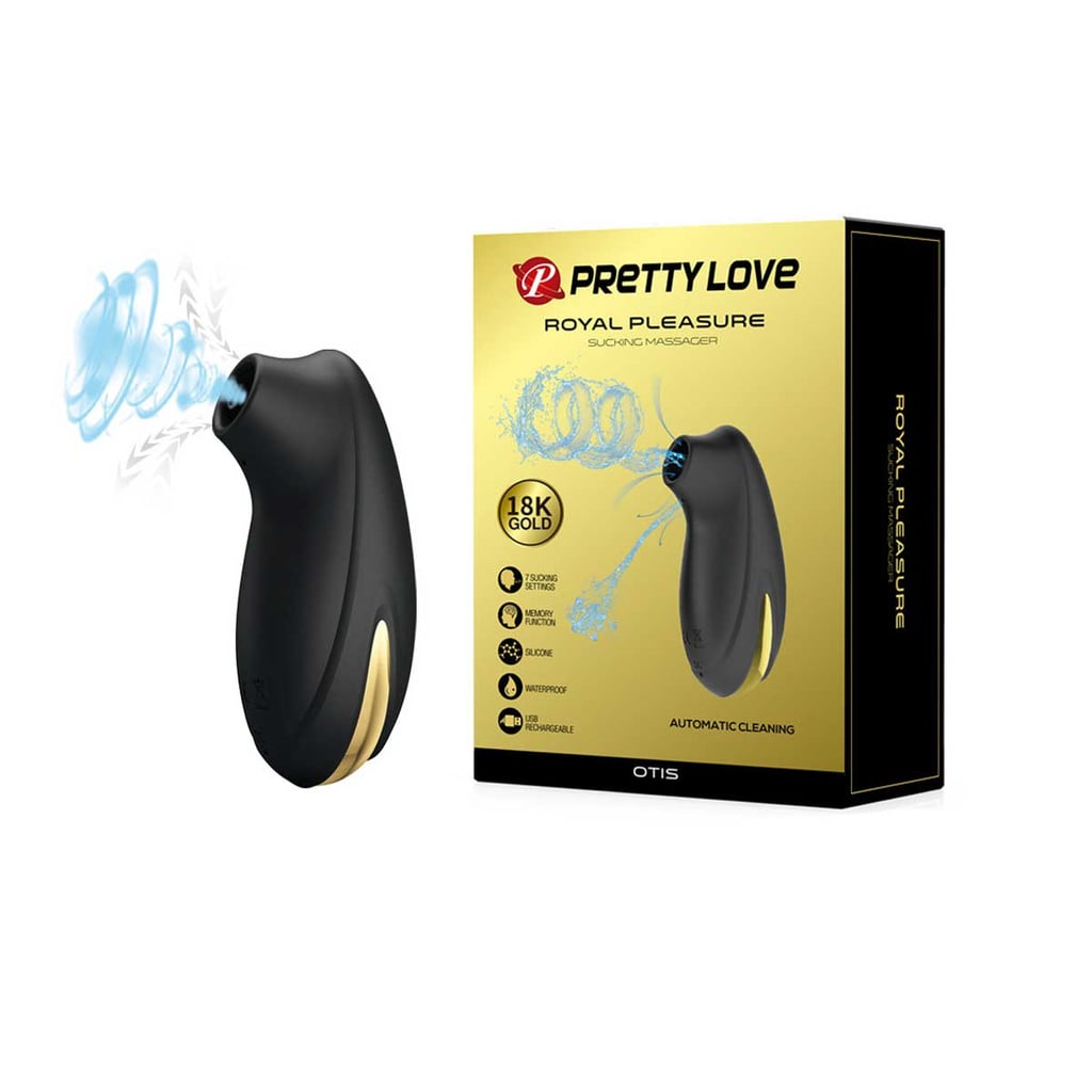 Estimulador de Clitóris com 7 Modos de Sucção e Detalhes em Ouro 18k - Lybaile Pretty Love Royal Pleasure Otis | 10,2 x 4,2 cm - 1