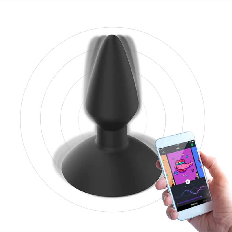Plug Anal em Formato Cônico Controlado por Aplicativo com Ventosa e 7 Modos de Vibração - Magic Motion Equinox | 10 x 2,8 cm - 1